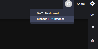 Manage EC2 Instanceの場所